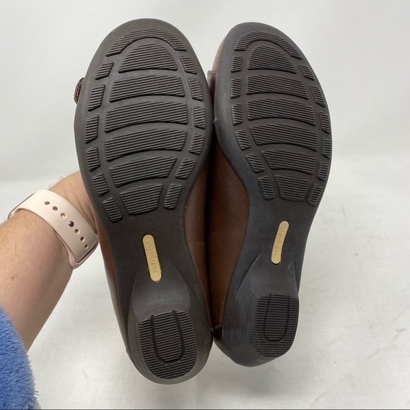 Softspots Presto Root Brown leather flats WIDE - Picture 6 of 7